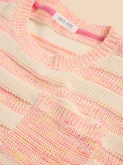 White Stuff Orange Terry Knitted T-Shirt - Image 7 of 7