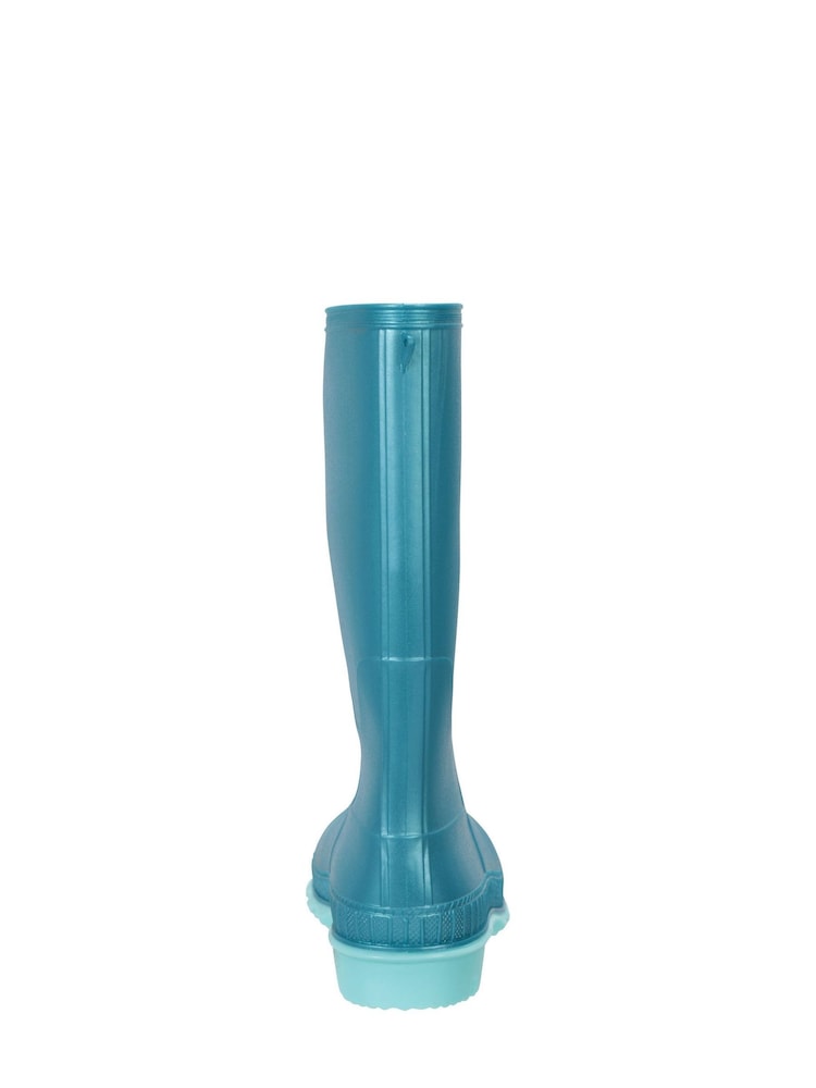Mountain Warehouse Teal Blue Kids Plain Wellies - Image 5 of 5