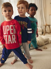 Več Bright Varsity - 3 Komplet prevelike pižame (9mesecev-10let) - Slika 2 iz 14