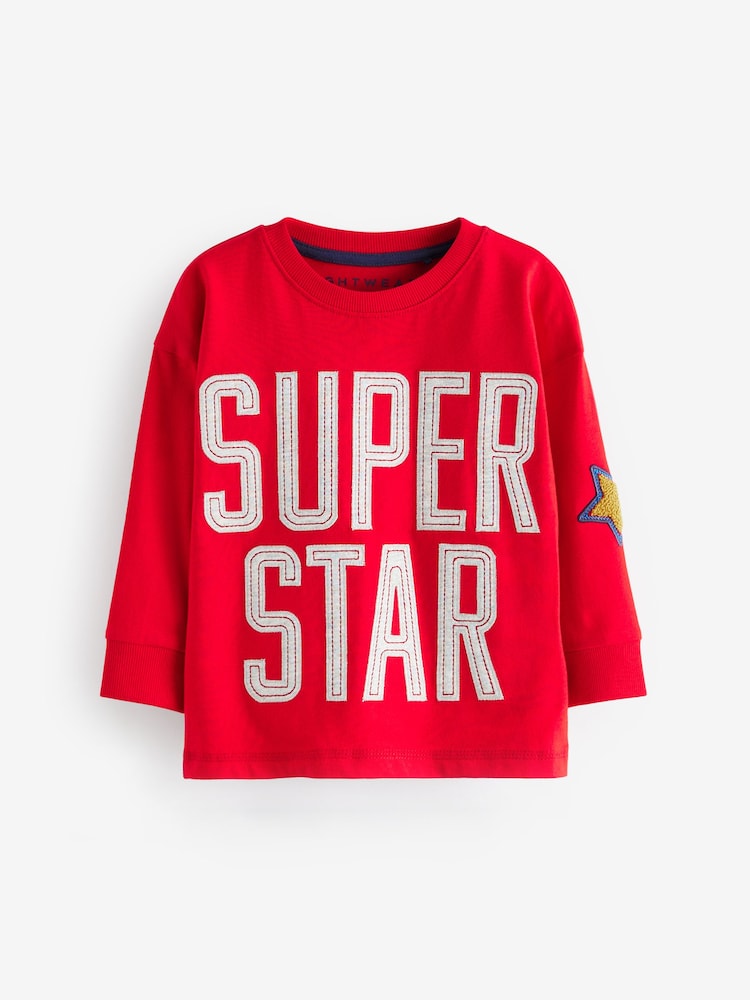 Multi Bright Varsity 3 Pack Oversized Pyjamas (9mths-10yrs) - Image 7 of 14