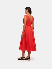 Whistles Red V-Neck Beach Dress - Image 2 of 4