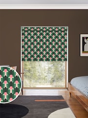 Orla Kiely Jade Green Florida Made to Measure Roller Blinds - Image 1 of 6