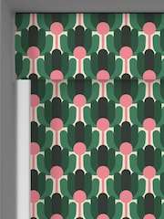 Orla Kiely Jade Green Florida Made to Measure Roller Blinds - Image 5 of 6