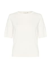 Kaffe Lizza Round Neck Pullover White Jumper - Image 5 of 6