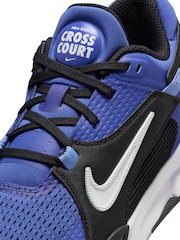 Nike Blue Youth Crosscourt Trainers - Image 9 of 10