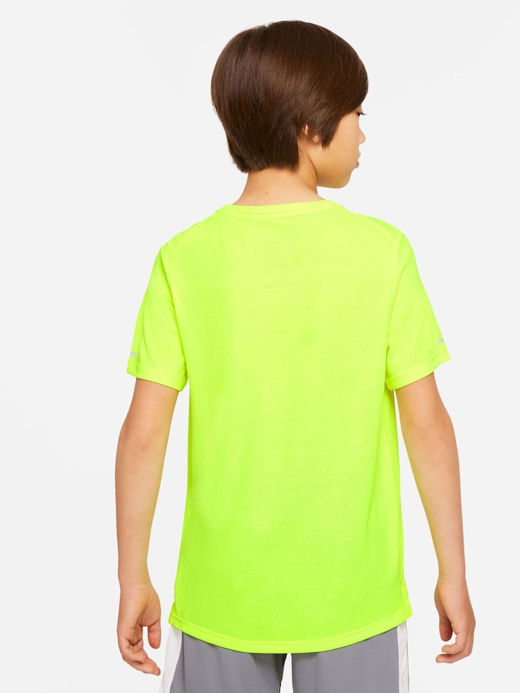 Nike Yellow Miler T-Shirt - Image 2 of 7