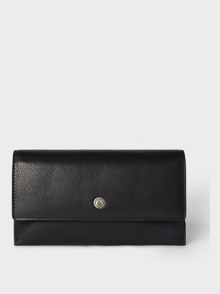 Osprey London The Double Zip Leather Black Glasses Case - Image 1 of 4