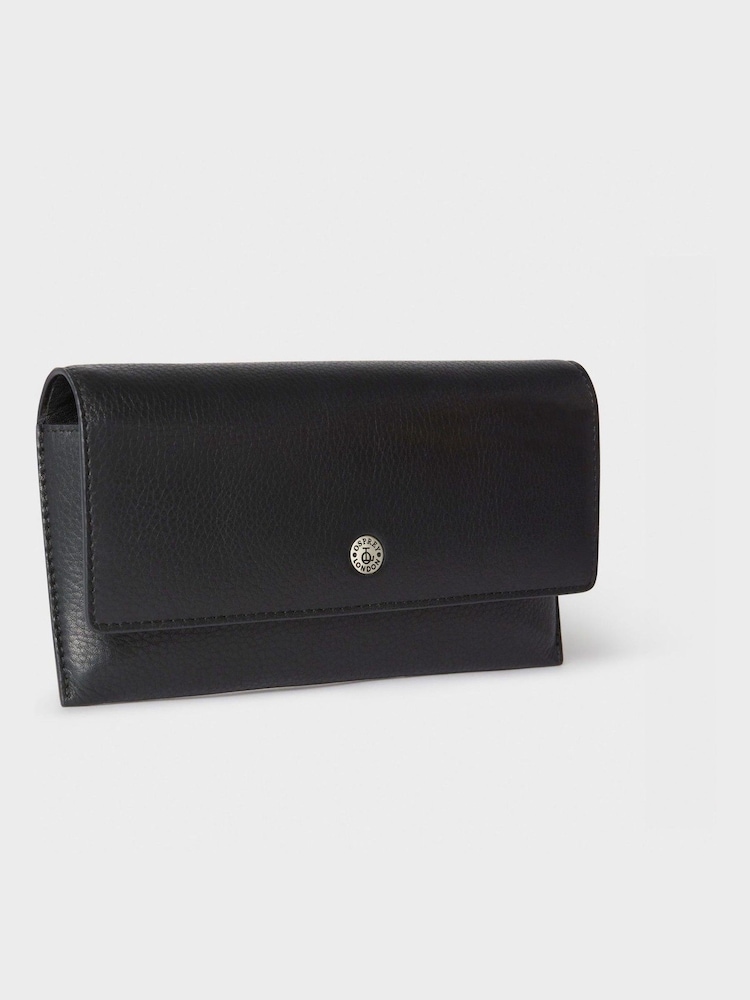 Osprey London The Double Zip Leather Black Glasses Case - Image 2 of 4