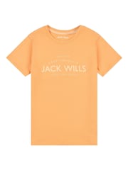 Jack Wills Orange Girls Regular Fit Est 1999 100% Cotton T-Shirt - Image 1 of 3