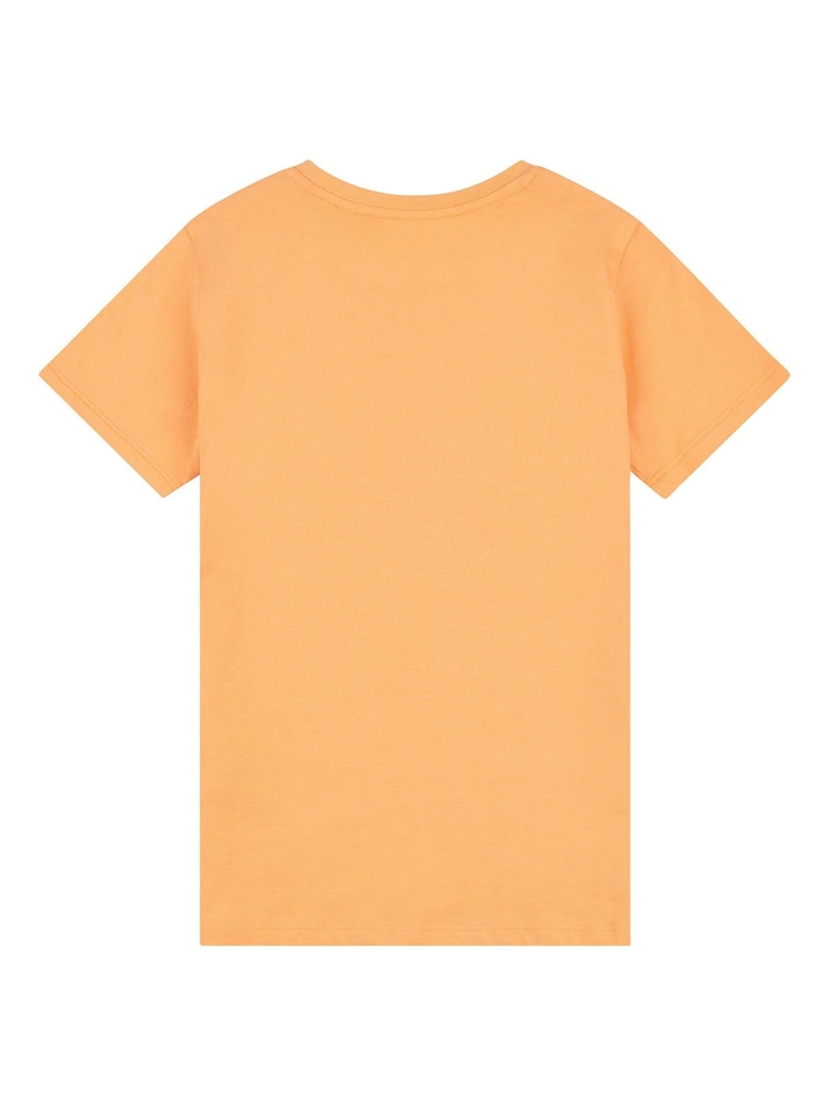 Jack Wills Orange Girls Regular Fit Est 1999 100% Cotton T-Shirt - Image 2 of 3