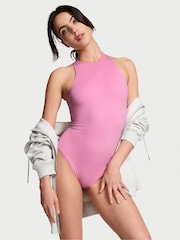 Victoria's Secret PINK Moonstone Pink Soft Stretch Tank Bodysuit - Image 1 of 4