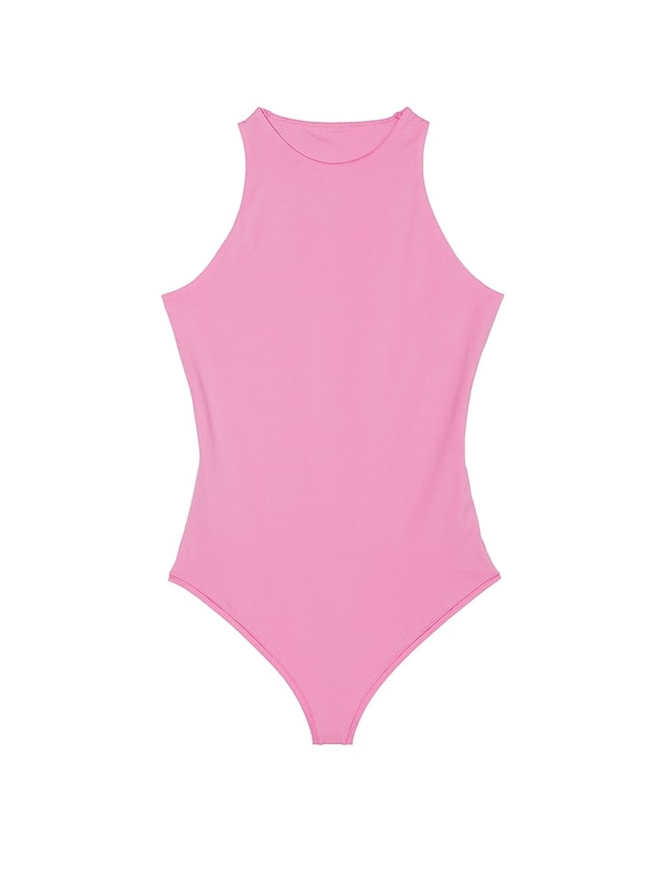 Victoria's Secret PINK Moonstone Pink Soft Stretch Tank Bodysuit - Image 4 of 4
