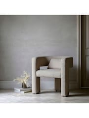 Gallery Home Cream Stanley Leather Armchair - Image 1 of 5