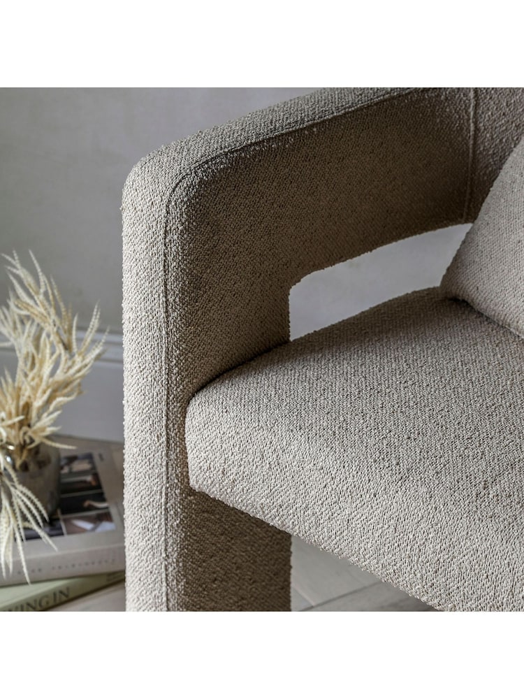 Gallery Home Cream Stanley Leather Armchair - Image 2 of 5