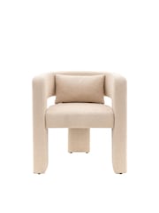 Gallery Home Cream Stanley Leather Armchair - Image 4 of 5