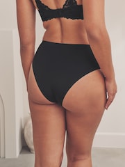 Black High Rise High Leg No VPL Comfort Knickers 3 Pack - Image 5 of 9