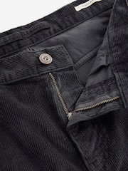 Black Washed Regular Fit Corduroy 5 Pocket Trousers - Image 10 of 12