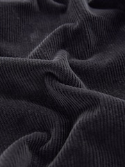 Black Washed Regular Fit Corduroy 5 Pocket Trousers - Image 11 of 12