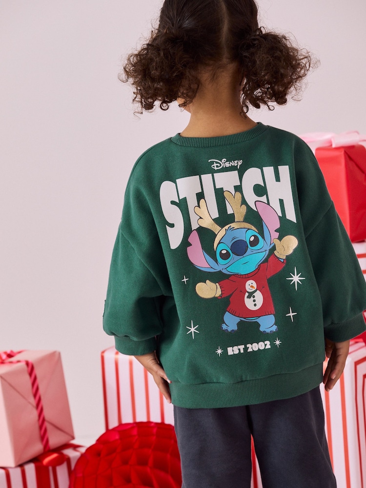 Green Disney Lilo And Stitch Christmas Set (3mths-7yrs) - Image 1 of 8