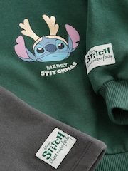 Green Disney Lilo And Stitch Christmas Set (3mths-7yrs) - Image 8 of 8