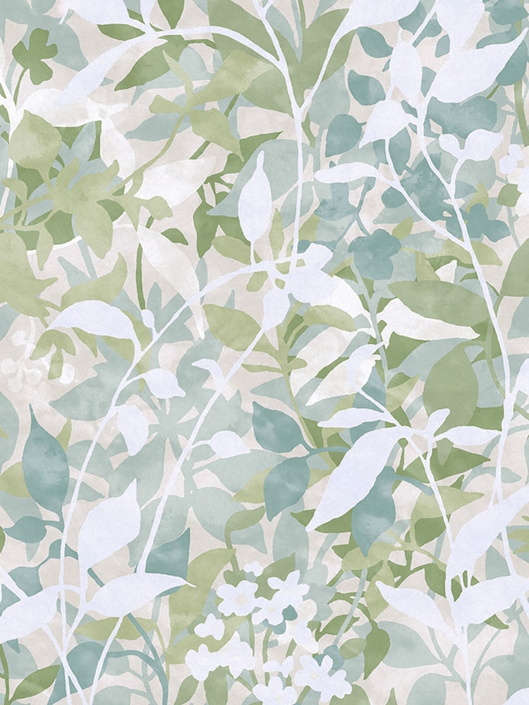 Graham & Brown Sage Fleur 10M Wallpaper - Image 2 of 4