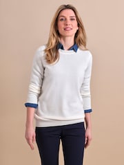 Pure Collection Cashmere Crew Neck Jumper - Image 1 of 3