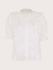 Monsoon White Embroidered Iris Blouse - Image 5 of 5