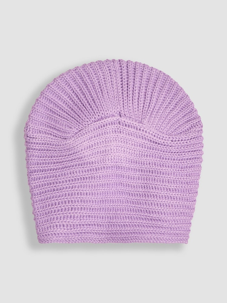 JoJo Maman Bébé Lilac Knitted Turban - Image 2 of 3