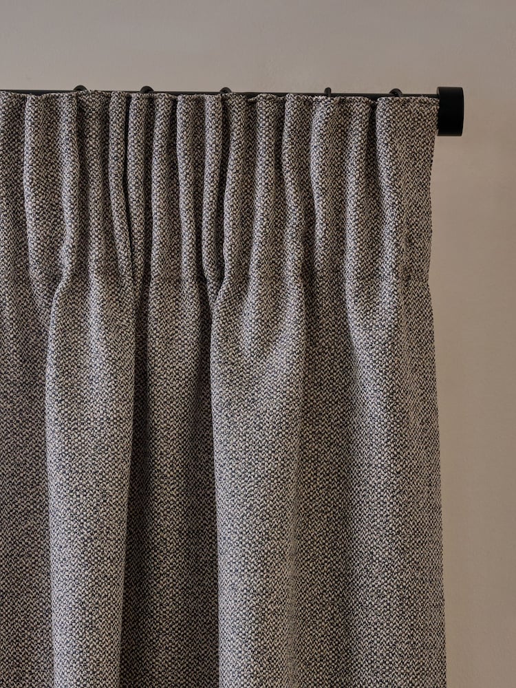 Aubrey Tweed Velur Trim z drobnimi naborki Lined zavese - Slika 4 iz 4 Aubrey Tweed Velur Trim z drobnimi naborki Lined zavese - Slika 4 iz 4