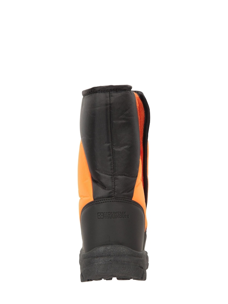 Mountain Warehouse Orange Caribou Kids Single Stripe Sherpa Lined Adaptive Snow Boots - Image 4 of 5
