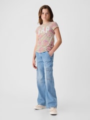 Beige/Pink - Gap T-Shirt mit Rundhalsausschnitt und Logografik 4 bis 13 Jahre)​​​​​​​ - Bild 3 von 4