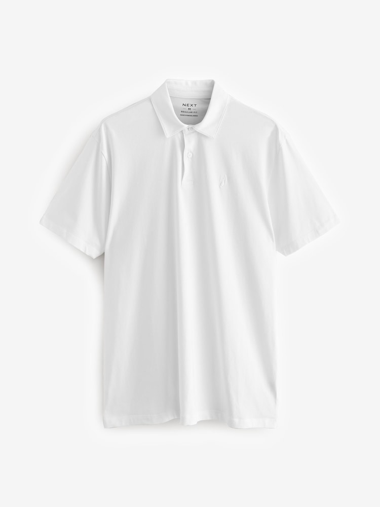 Zwart-wit print - Normale Pasvorm - Set van 3 jersey poloshirts met korte mouwen - Image 11 of 12