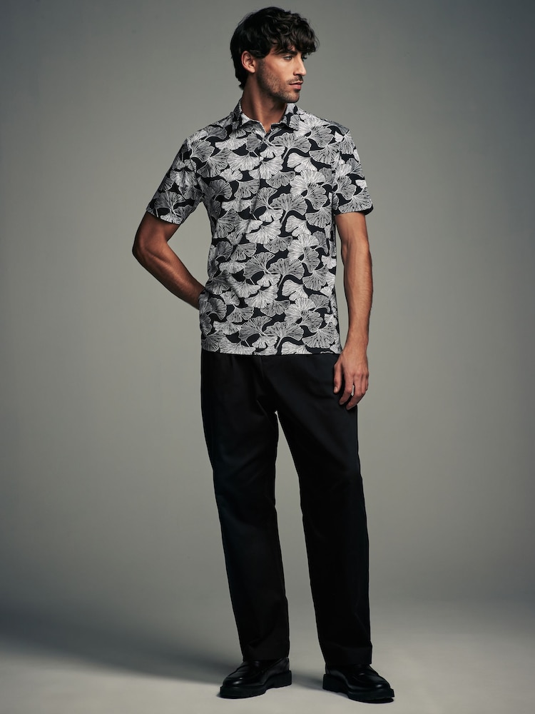 Zwart-wit print - Normale Pasvorm - Set van 3 jersey poloshirts met korte mouwen - Image 6 of 12
