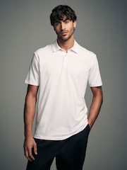 Mono Print Regular Fit Short Sleeve Jersey Polo Shirts 3 Pack - Image 8 of 12
