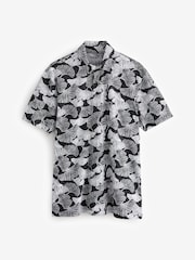 Mono Print Regular Fit Short Sleeve Jersey Polo Shirts 3 Pack - Image 9 of 12