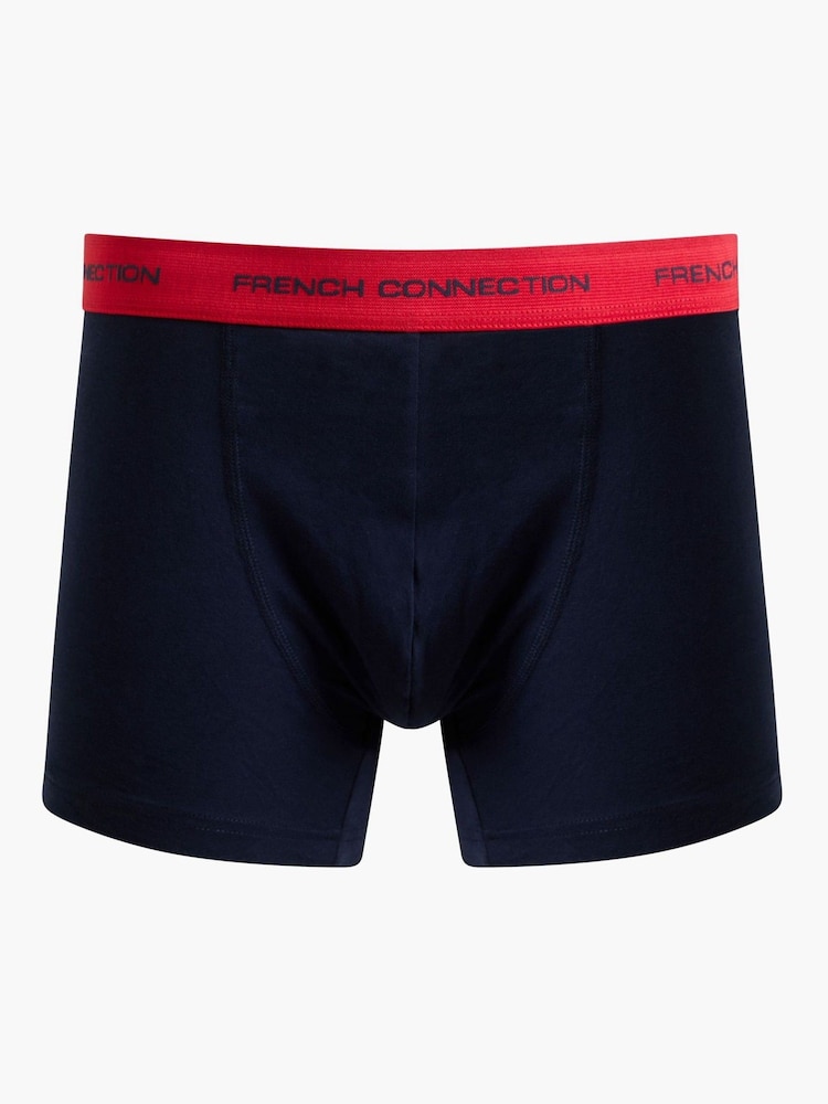 French Connection Multicolour Boxers 3 Pack - Image 4 of 4