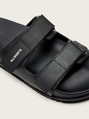 AllSaints Black Vex Sandals - Image 6 of 7