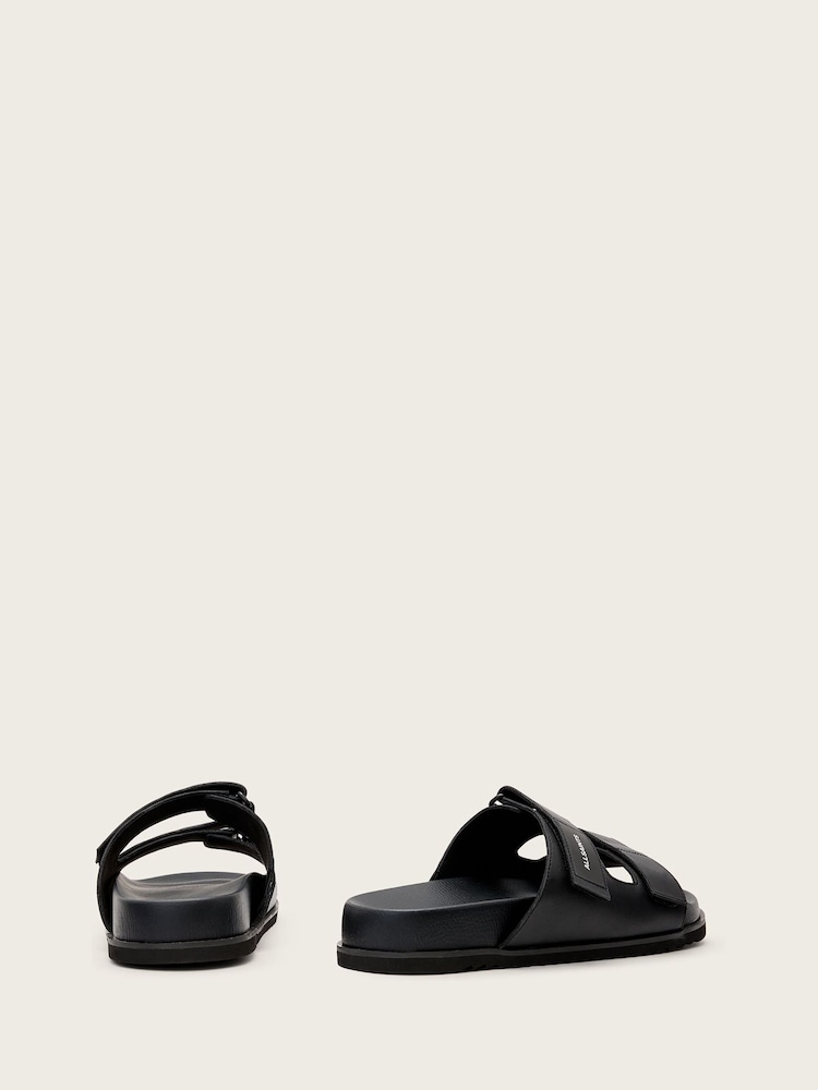 AllSaints Black Vex Sandals - Image 7 of 7