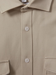 Reiss Stone Arlo Cotton Canvas Overshirt - Image 5 of 5