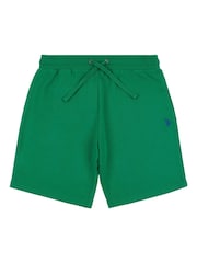 U.S. Polo Assn Green Mens Double Horsemen Sweat 100% Cotton Shorts - Image 5 of 6