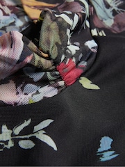 Ted Baker Black Printed Amandha Mesh Long Sleeve Top - Image 6 of 6