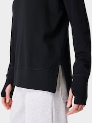 Sweaty Betty Black After Class Longline Sweatshirt - Image 4 of 5