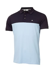 Calvin Klein Golf Blue Colour Block Polo Shirt - Image 5 of 8