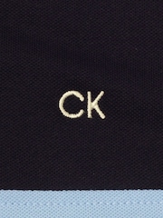 Calvin Klein Golf Blue Colour Block Polo Shirt - Image 8 of 8