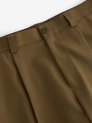 Olive Green EDIT Smart Wool Mix Trousers - Image 7 of 10