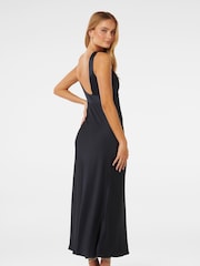 Forever New Blue Cameron V-Neck Satin Maxi Dress - Image 2 of 4
