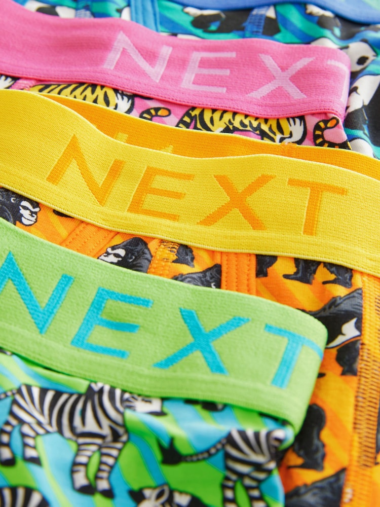Estampado animal en naranja intenso/verde/azul - Animal - Pack de 4 boxers  - Imagen 8 de 8