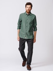 Aubin Oxcombe Brushed Oxford Button Down Shirt - Image 3 of 7