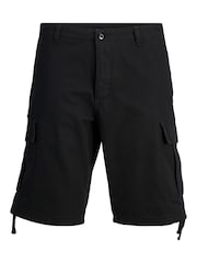 Черный - JACK & JONES 100% Cotton Cargo Shorts - Изображение 1 из 2