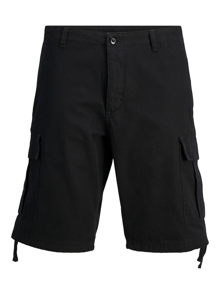 Черный - JACK & JONES 100% Cotton Cargo Shorts - Изображение 1 из 2